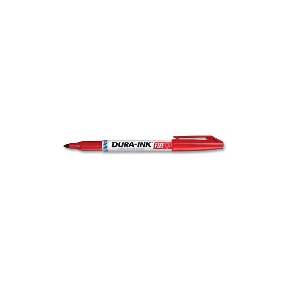 Dura-Ink® 15 Marker, Red, 1/16 in, Felt Pack of 12