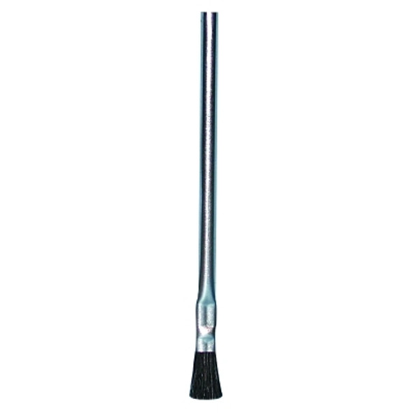 Tin Handle Acid Brush, 3/4 in Trim L, Stiff Black Horsehair, 5-3/4 in handle Pack of 144