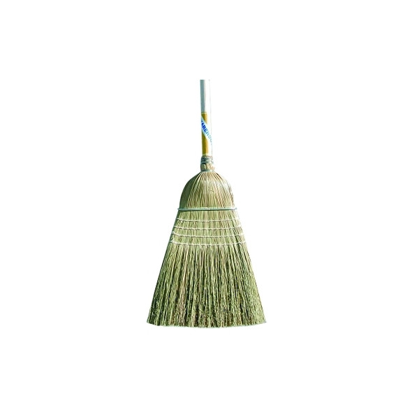 Warehouse Corn Broom, 19 in Trim L, Broom Corn/Fiber Pack of 6
