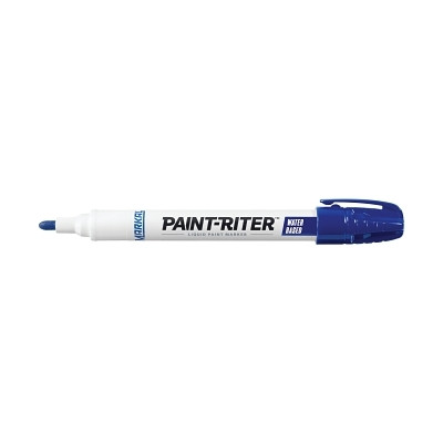 Paint-Riter® Water-Based Paint Marker, Blue, 1/8 in, Medium Tip Pack of 48
