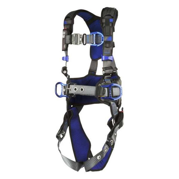 ExoFit(TM) X300 Fall Protection Harness, M, 420 lb, Quick-Connect Chest/ Tongue Leg Straps