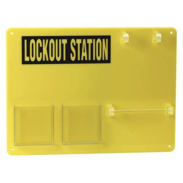 Brady Lockout Board,Unfilled,Yellow 50989