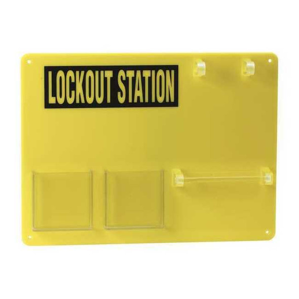 Brady Lockout Board,Unfilled,Yellow 50989