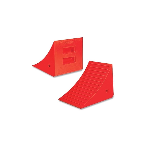 General Purpose Utility Wheel Chock, 245000 lb Load Capacity, 46 in to 65 in Tires, Orange