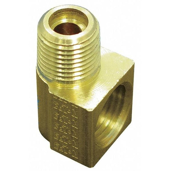 Weatherhead Elbow,90 Deg,1/4 In,Inverted Flare,Brass 402X4X4 Weatherhead Elbow,90 Deg,1/4 In,Inverted Flare,Brass 402X4X4