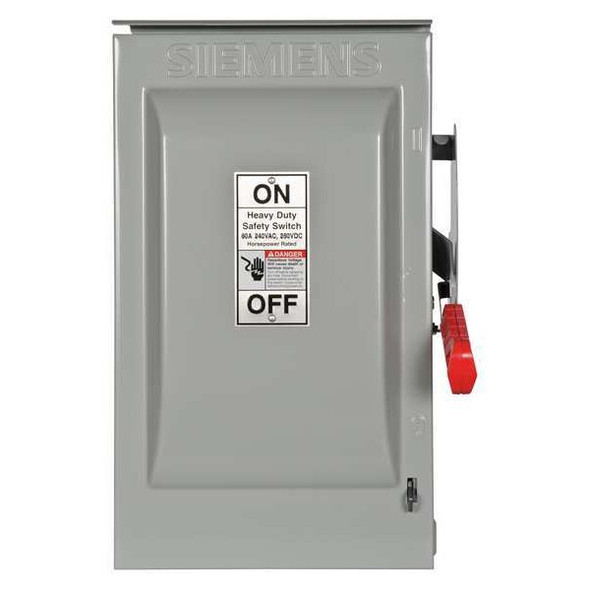 Siemens Safety Switch, Fusible, 60 A, Steel HF222NR Siemens Safety Switch, Fusible, 60 A, Steel HF222NR