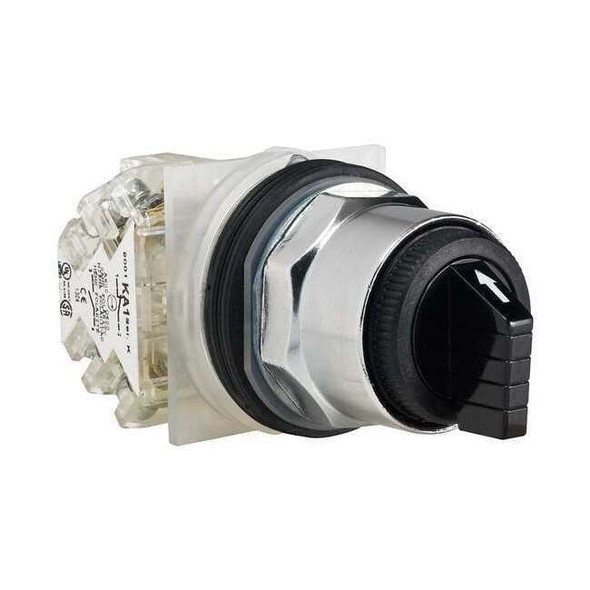 Schneider Electric SelectorSwitch,Non-Illum,3Pos,30mm,Black 9001KS53BH13
