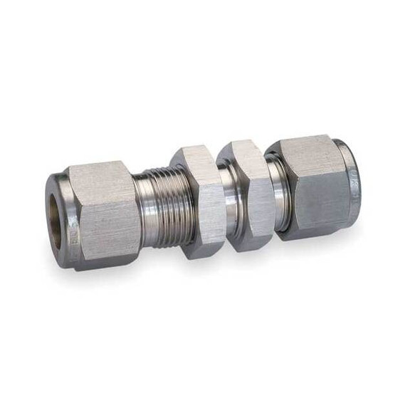 Ham-Let 1/4" Compression 316 SS Bulkhead Union 774L   SS 1/4