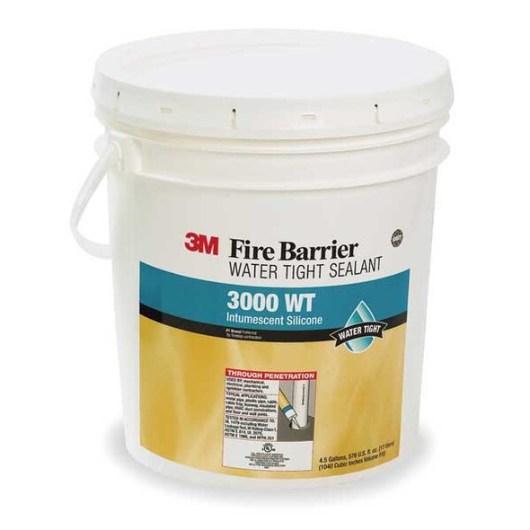 3m Fire Barrier Sealant,Gray,4.5 gal 3000WT-4.5GAL