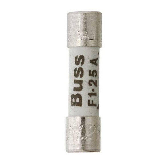 Eaton Bussmann Ceramic Fuse, 250mA, 1.5kA at 250V AC, 5 PK GDA-250MA