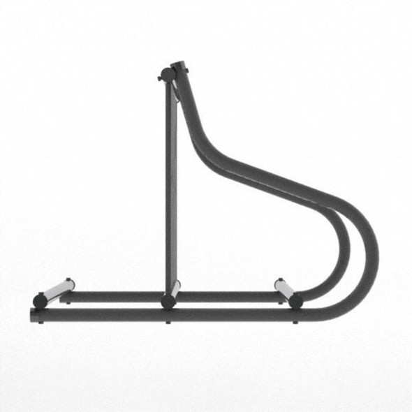 Madrax Bike Rack,2-Sided,8-Bike,48 in.,Black QS-GR110-B