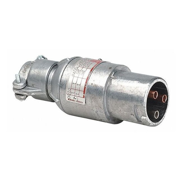 Hubbell Killark Pin and Sleeve Plug,20 A,Gray,2Pl KP-20ABC