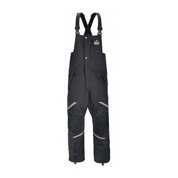 N-Ferno Thermal Bib Overalls,Black,2XL, Nylon, 47" Waist, Black, 2XL 6471