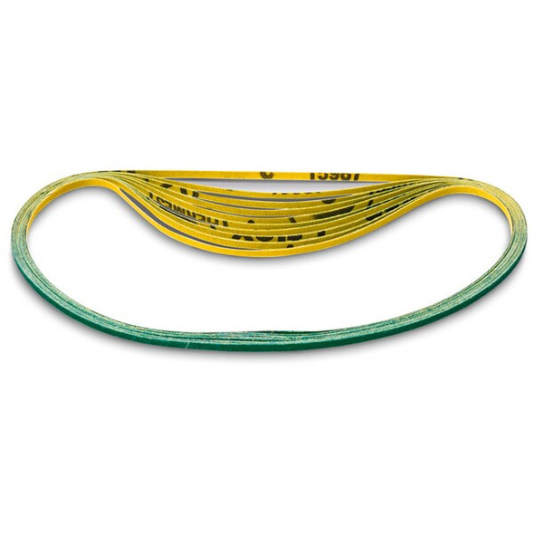 Fein Sanding Belt, 1/8 in W, 20-1/2 in L, 80 Grit 63714061010