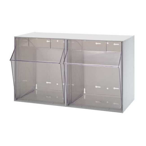 Quantum Storage Systems Tip-Out Bin,White,Unfinished,13 7/8 in QTB302WT
