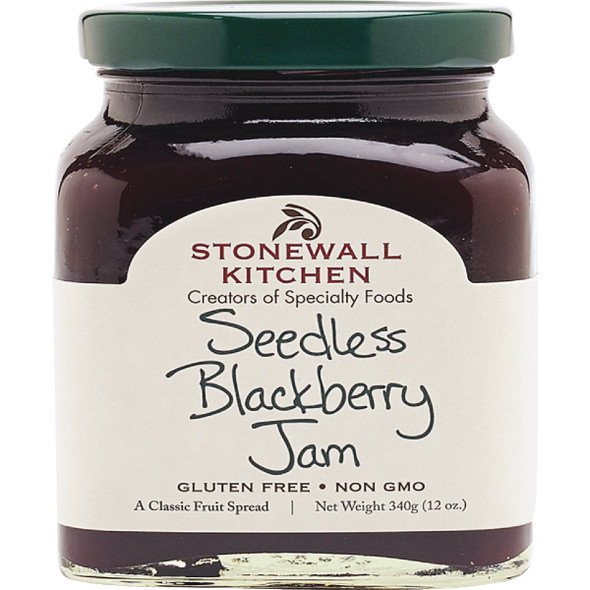Stonewall Kitchen 12 Oz. Seedless Blackberry Jam 101373 Pack of 12