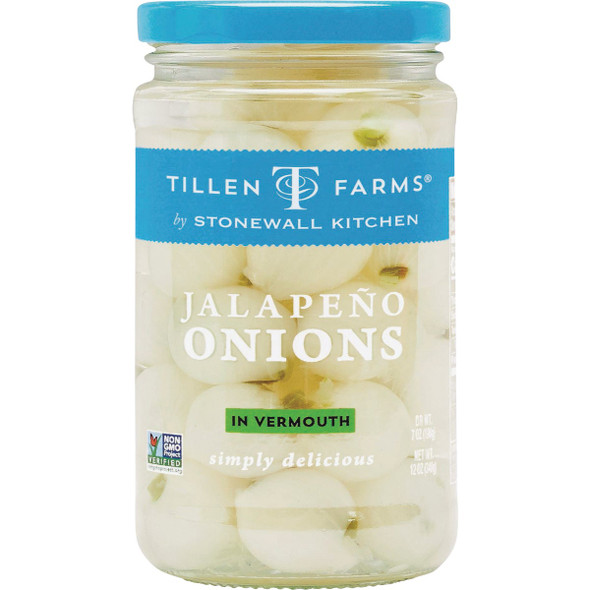 Tillen Farms 12 Oz. Jalapeno Onions in Vermouth 300303 Pack of 6