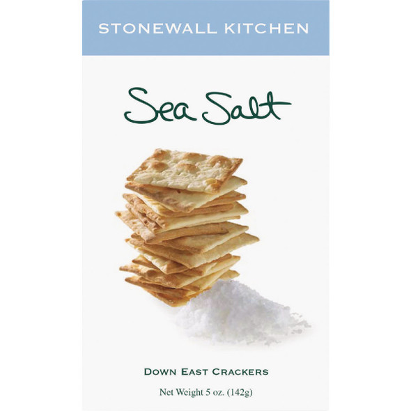 Stonewall Kitchen 5 Oz. Sea Salt Crackers 553010 Pack of 6