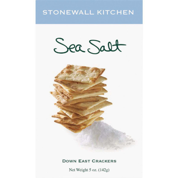 Stonewall Kitchen 5 Oz. Sea Salt Crackers 553010 Pack of 6