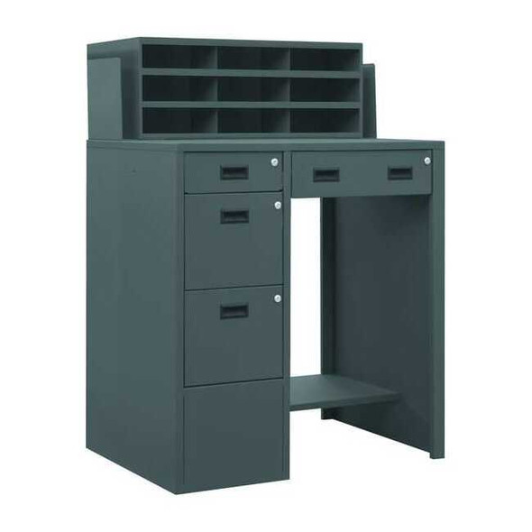 Durham Mfg Shop Desk,39 x 55-1/2 x 29 In,Gray SFWS-392955-95
