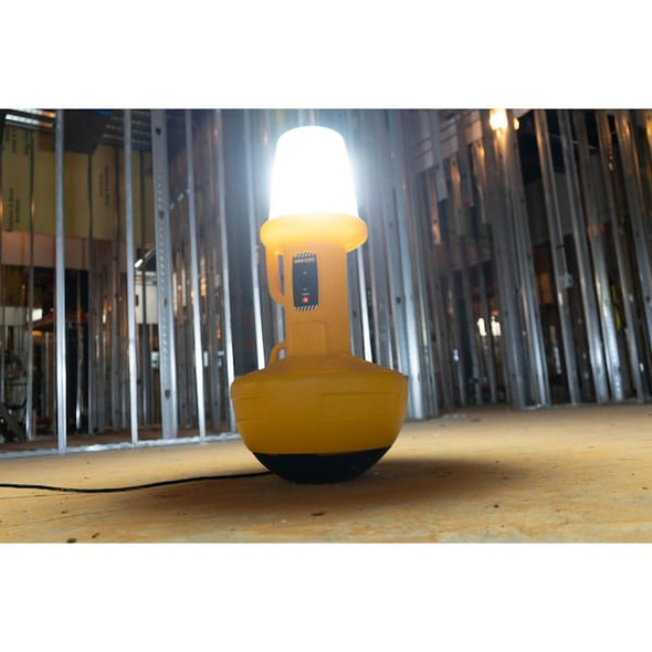 Wobble Light Temporary Job Site Light,15000 lm,Bk/Yl 111303LED