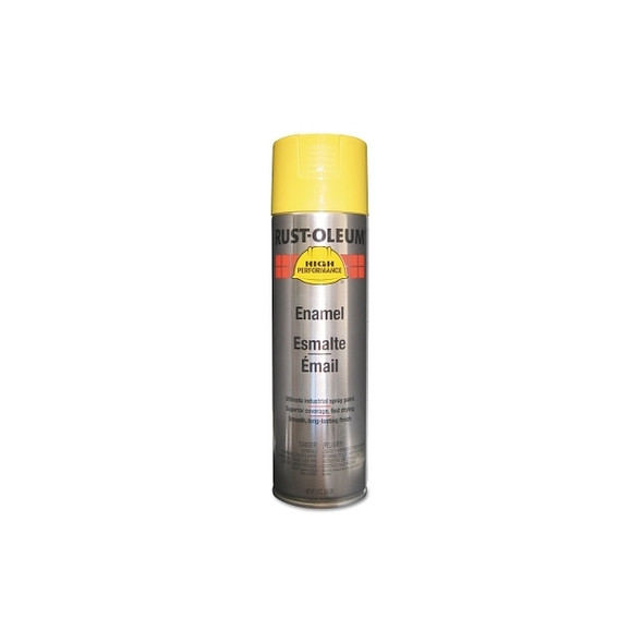 High Performance V2100 System Enamel Aerosol, 15 oz Can, Safety Yellow, Gloss Pack of 6