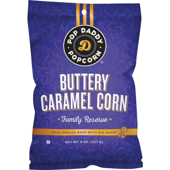 Pop Daddy 8 Oz. Buttery Caramel Corn 182 Pack of 12