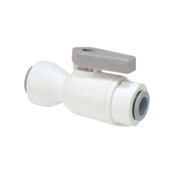 Parker Manual 2-Way Ball Valve,Push,Polypro LFPP12MVUC12M