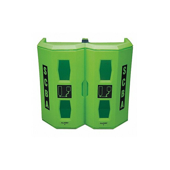 Allegro Industries Hi-Viz Green Dual SCBA Wall Case 4350