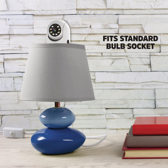 Energizer 1080P WiFi E26 Light Bulb Socket Security Camera EOP1-1002-WHT 552202