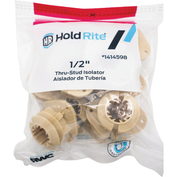 HoldRite 1-2 In. CTS Plastic Through-Stud Tube Isolator Insert (10-Pack) 161Z10 407880