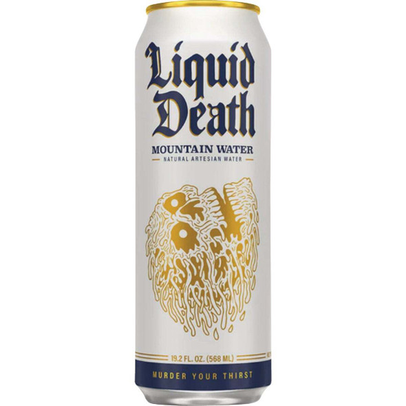 Liquid Death 19.2 Oz. 100% Mountain Water 1700079 Pack of 24