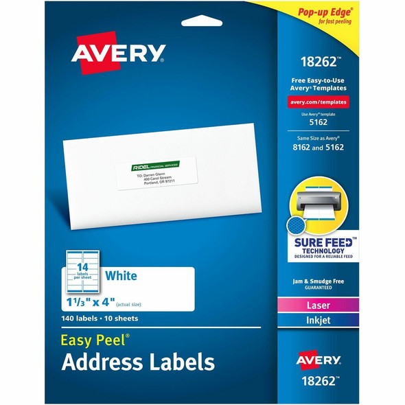 Avery&reg; Easy Peel Address Label 18262