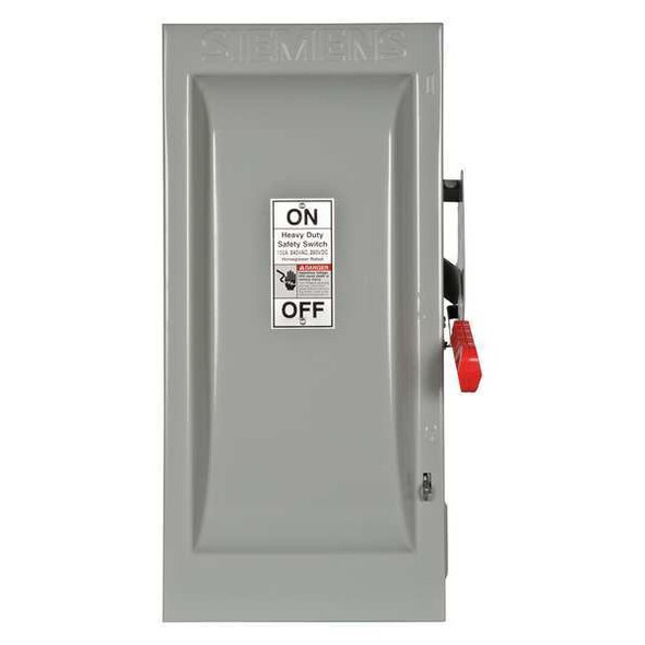 Siemens Safety Switch, Fusible, 100 A, Steel HF323N Siemens Safety Switch, Fusible, 100 A, Steel HF323N