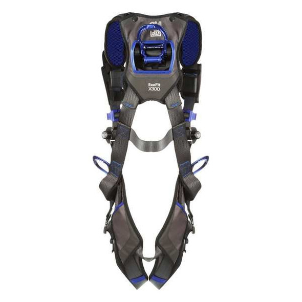 ExoFit(TM) X300 Fall Protection Harness, 2XL, 420 lb, Quick-Connect Chest/ Quick-Connect Leg Straps