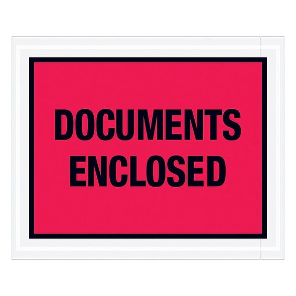 Manufacturer Varies Packing List Envelopes, Red, PK1000 PL438