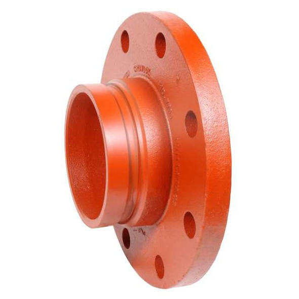 Gruvlok Pipe Flange, Ductile Iron, 3 in,Orange 0390202042