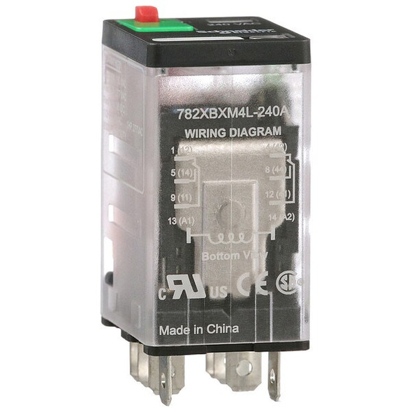 Socket, General Purpose Relay, Square, 15 A, 8 Pins, Faston Connector