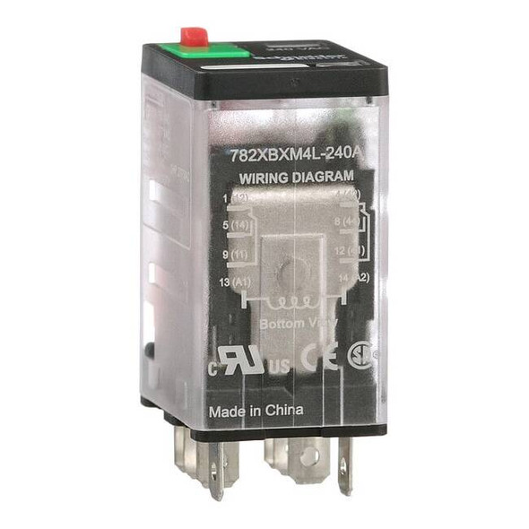 Socket, General Purpose Relay, Square, 15 A, 8 Pins, Faston Connector