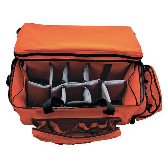 Emi Trauma Response Bag, Nylon, 24 in L, 10 in W, Orange 826