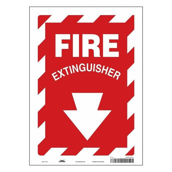 Condor Safety Sign,10" W,14" H,0.004" Thickness 469V94