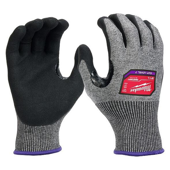 Milwaukee Tool Knit Gloves,Finished,Size L 48-73-7012 Milwaukee Tool Knit Gloves,Finished,Size L 48-73-7012