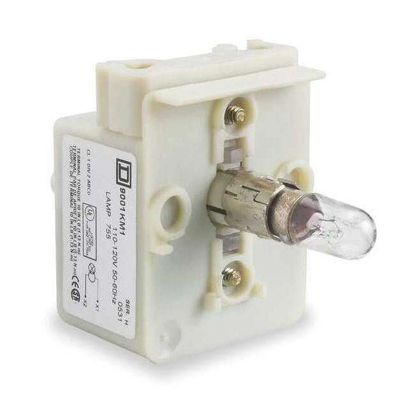 Schneider Electric LampMod,Incandescent,480VAC,Clear,30mm 9001KM5