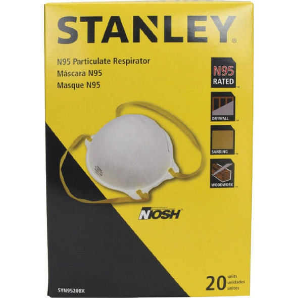 Stanley N95 Particulate Respirator (20-Pack) SYN9520BX 391657