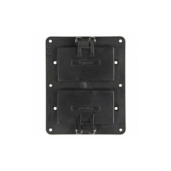 2 Gangs -Gang Horizontal, Vertical Weatherproof Cover, 4-17/64 in W, 5-1/4 in H