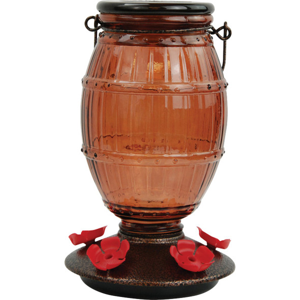 Perky-Pet 36 Oz. Prohibition Top-Fill Glass Hummingbird Feeder 9106-2