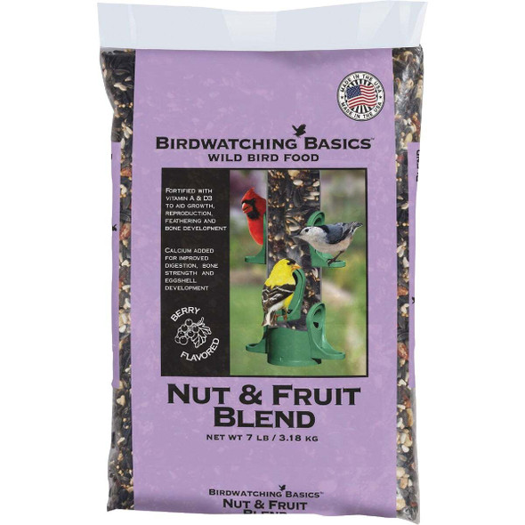 Birdwatching Basics 7 Lb. Nut & Fruit Blend Wild Bird Food 1164