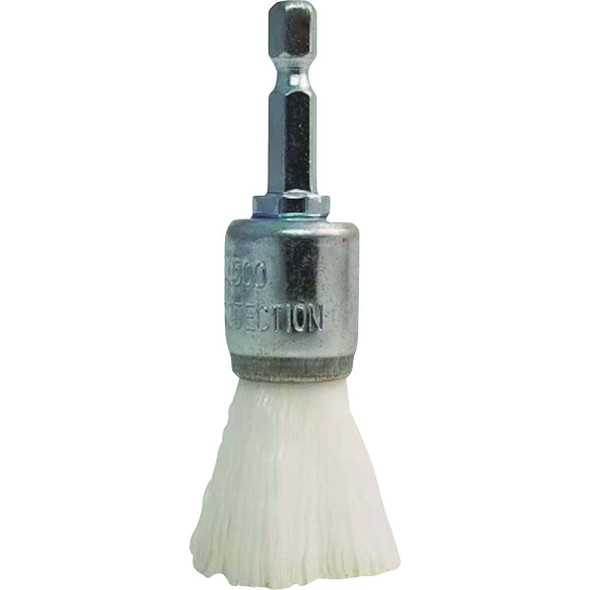 Dico Nyalox 3/4 In. White Nylon Non-Abrasive Drill-Mounted Brush 7200085