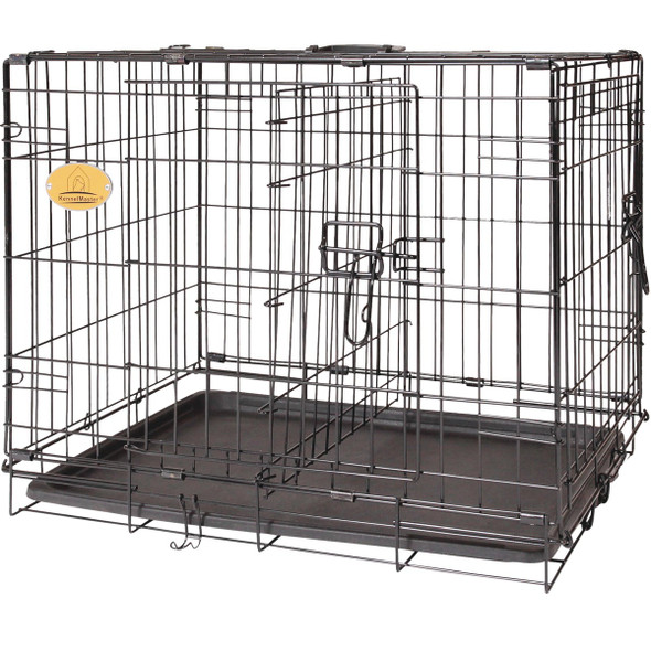 KennelMaster 23 In. W. x 27 In. H. x 36 In. L. Folding Kennel Crate FKC362327