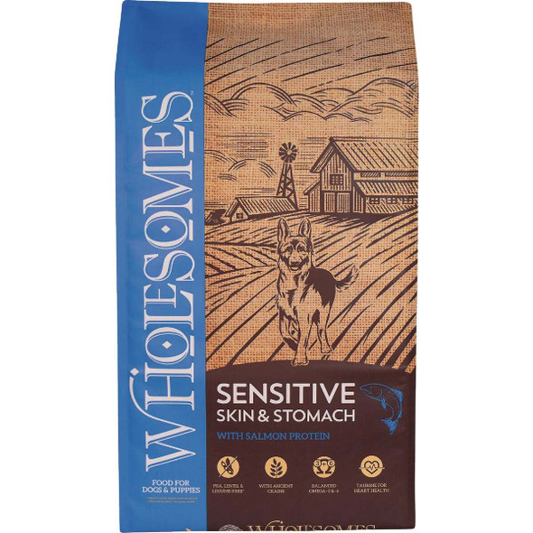 Wholesomes Sensitive Skin & Stomach 30 Lb. Salmon Dry Dog Food 348494